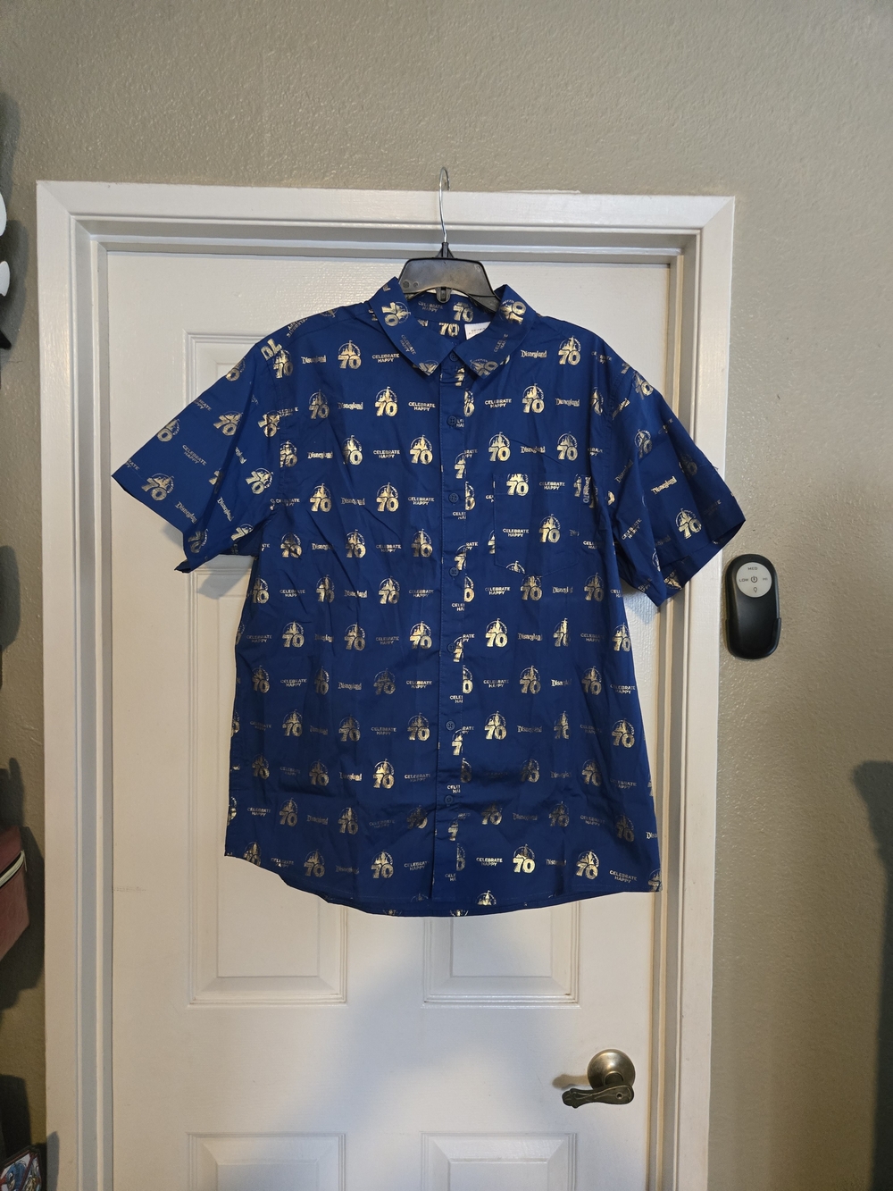 Disney 70 Celebration Men's Short-Sleeve Button-Down